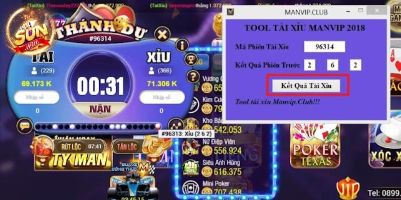 Từng bước sử dụng tool hack Tài Xỉu theo hướng dẫn của Sunwin.